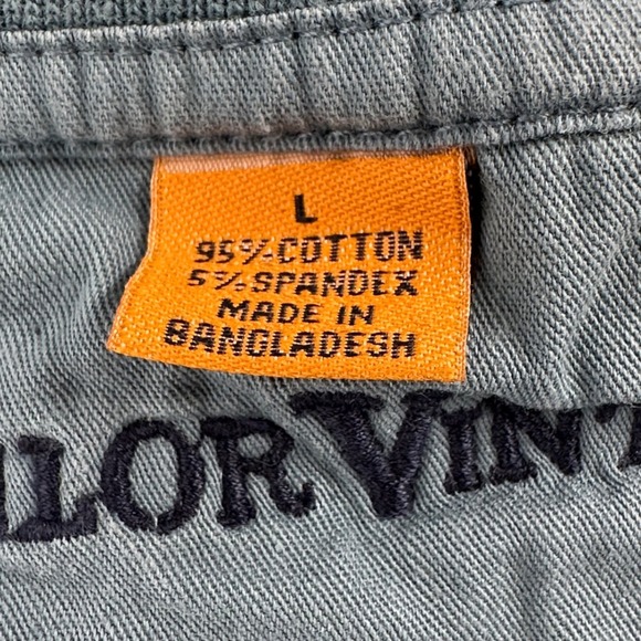 Tailor Vintage Mens Long Sleeve Henley Shirt Pocket Cotton Blend‎ Teal Blue L - Picture 3 of 6